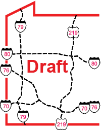 Map showing the trail location within the surrounding region providing context for the trail environment
